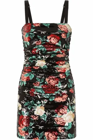 Dolce & Gabbana Robe courte brodée de sequins