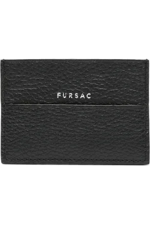 Fursac Porte-cartes en cuir à logo imprimé