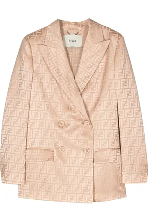 Fendi Blazer en soie à boutonnière croisée