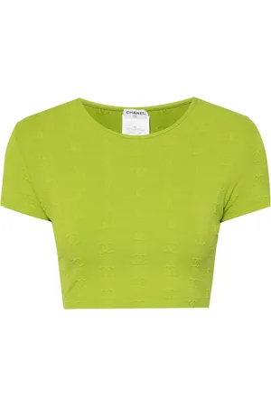 CHANEL T-shirt 1997 à coupe crop