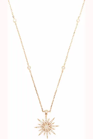 DJULA Collier Soleil en or 18ct serti de diamants