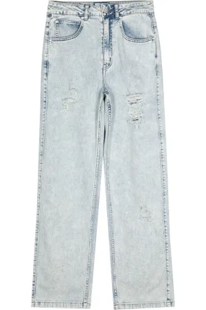 Izzue Jean droit à effet usé