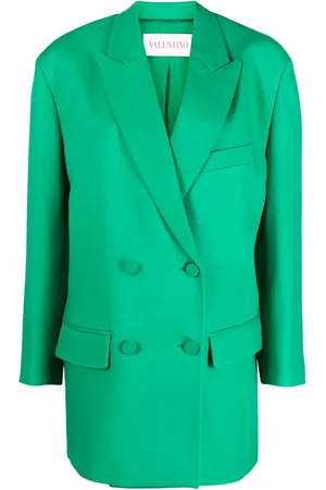 VALENTINO GARAVANI Blazer Crepe Couture à boutonnière croisée