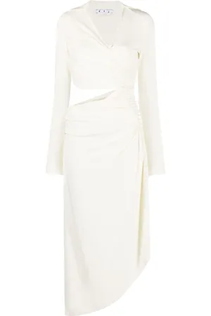 OFF-WHITE Robe mi-longue drapée