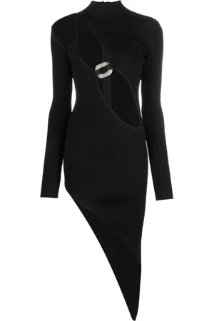 DAVID KOMA Robe asymétrique à découpes