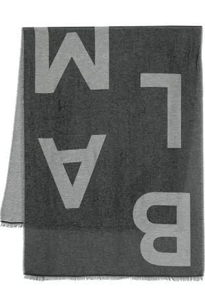 Balmain écharpe à logo en jacquard