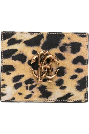 Roberto Cavalli Porte-cartes à imprimé Jaguar Skin