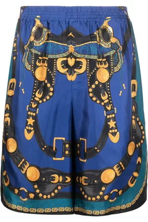 VERSACE Short en soie Medusa Saddle