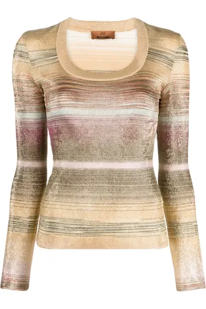 Missoni Pull rayé à effet métallisé