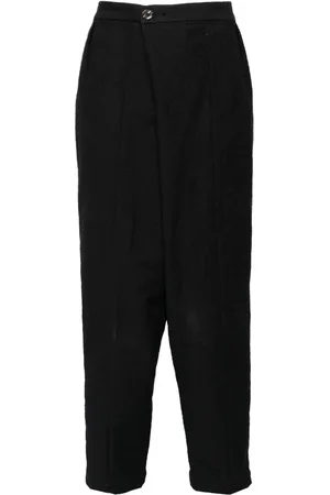 CHIAHUNG SU Pantalon fuselé à effet délavé