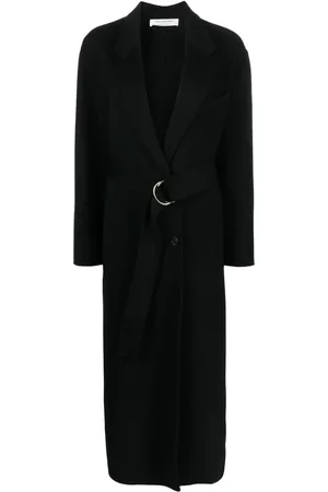 Serafini Manteau en laine à taille ceinturée