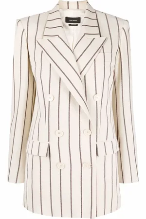 Isabel Marant Blazer croisé Nevim à fines rayures