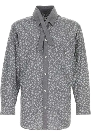 YOHJI YAMAMOTO Chemise en coton à fleurs