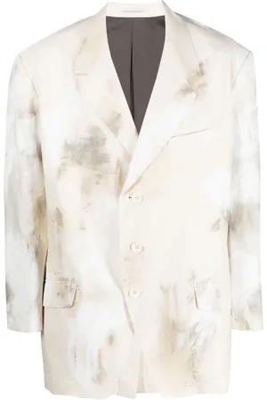 YOHJI YAMAMOTO Veste à imprimé abstrait