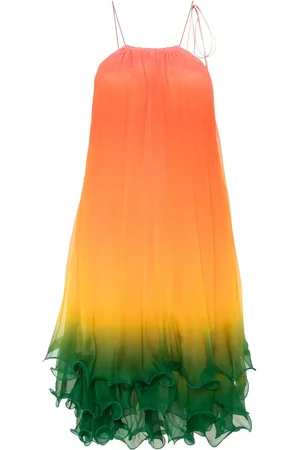 Casablanca Robe mi-longue Rainbow Gradient