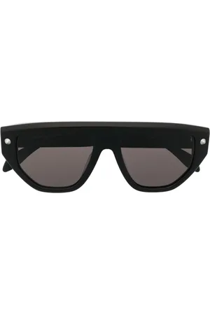 Alexander McQueen Lunettes de soleil à logo gravé