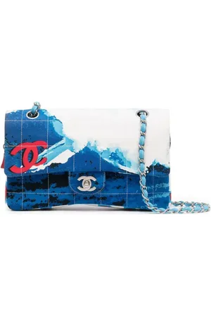 CHANEL Sac porté épaule Surf Line Choco Bar Flap (2002)
