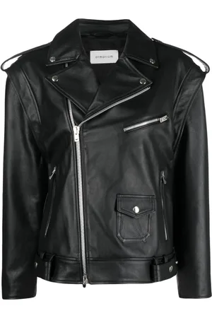Armarium Veste en cuir à zip décalé