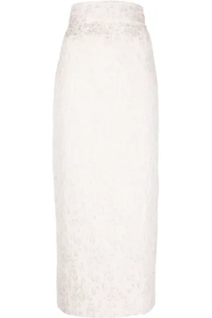 Serafini Jupe crayon à motif en jacquard
