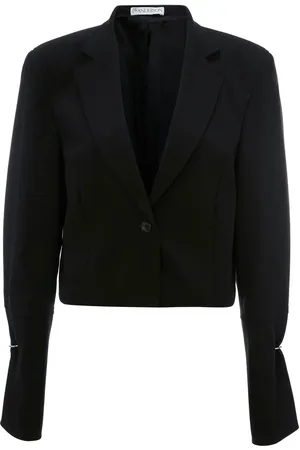 J.W.Anderson Blazer crop à détail d