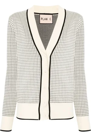 Plan C Cardigan Strickjacke à motif en jacquard