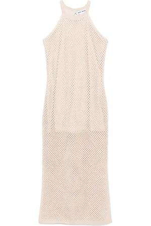 DKNY Robe en maille ajourée à coupe longue