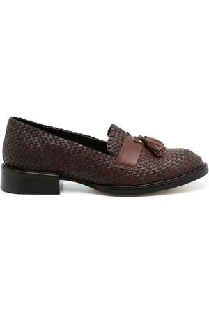 Sarah Chofakian Chaussures oxford à détail de pompon