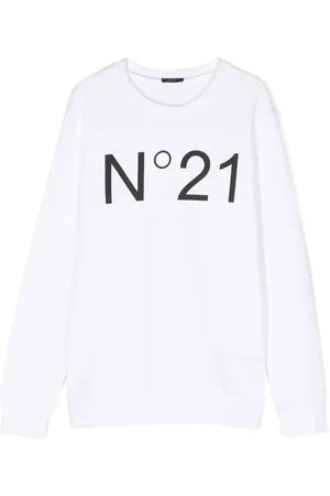 Nº21 Sweat en coton à logo imprimé