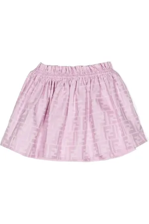 Fendi Jupe en coton à motif FF