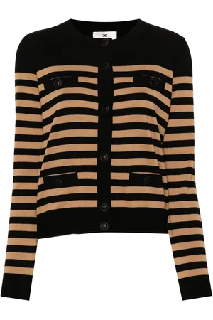 Elisabetta Franchi Cardigan en laine rayures