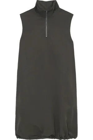 Izzue Robe courte sans manches à col zippé