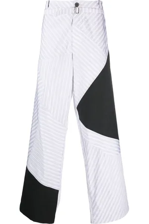 Kiko Kostadinov Pantalon ample à bandes contrastantes