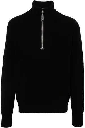 Tom Ford Pull en laine mélangée à col zippé