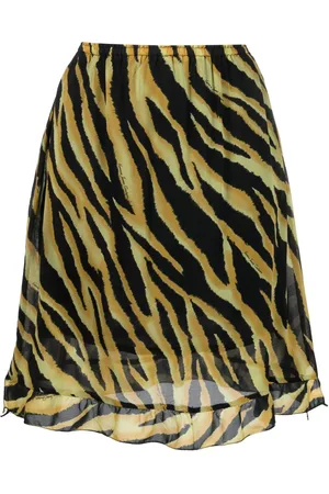VERSACE Jupe à imprimé tigre (années 2000)