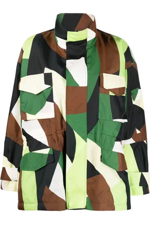 Plan C Veste Messy Masses à motif géométrique