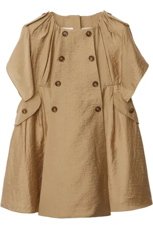 Burberry Robe en coton à boutonnière croisée