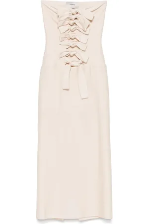 COPERNI Robe mi-longue à détail noué