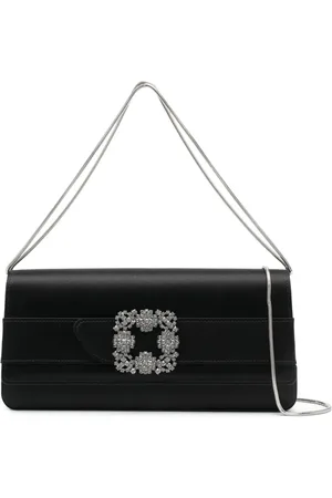 Manolo Blahnik Pochette Gothisi à ornements en cristal