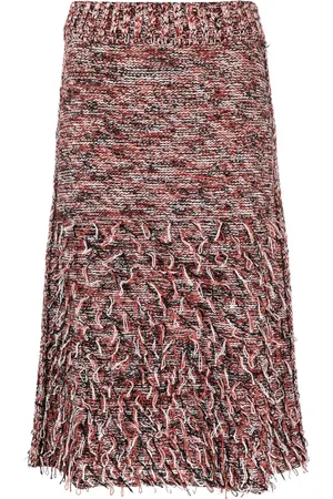 Durazzi Milano Jupe en maille à franges