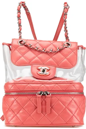 CHANEL Sac à dos Aquarium matelassé en peau d