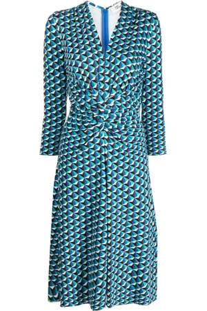 Diane von Furstenberg Robe évasée Jerry à imprimé géométrique