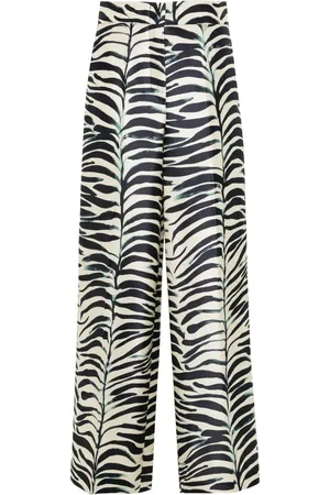 ODEEH Pantalon palazzo imprimé