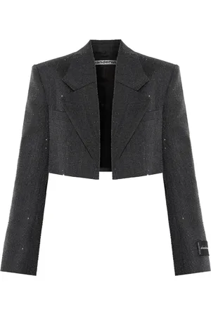 Alexander Wang Blazer en laine à coupe crop
