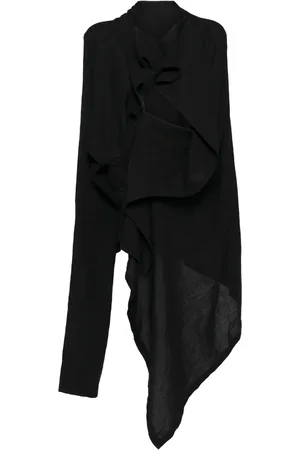 YOHJI YAMAMOTO Veste en lin à design drapé