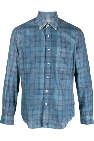 Aspesi Chemise en coton à carreaux
