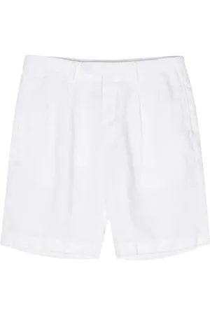 Boglioli Short en lin à plis