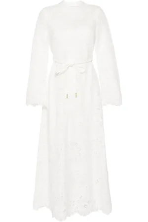 ZIMMERMANN Robe mi-longue Ottie en broderie anglaise