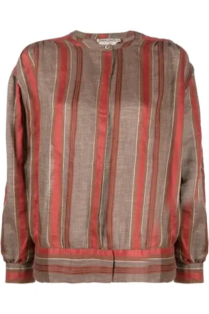 Giorgio Armani Veste rayée en lin (années 1980)