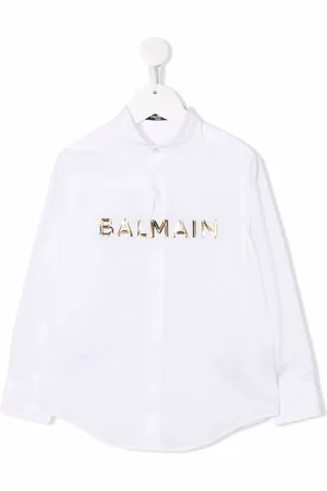 Balmain Chemise à logo lettre