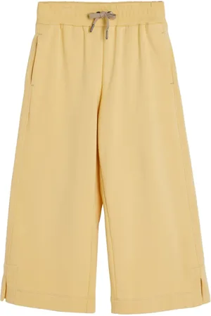 Brunello Cucinelli Pantalon en coton à lien de resserrage